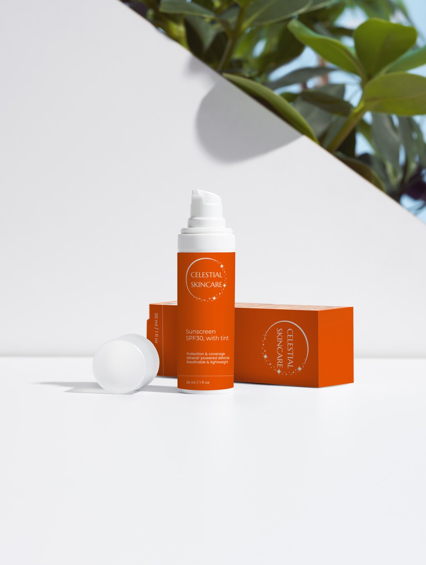 Mineral Sunscreen SPF30, with tint - Celestial Skincare