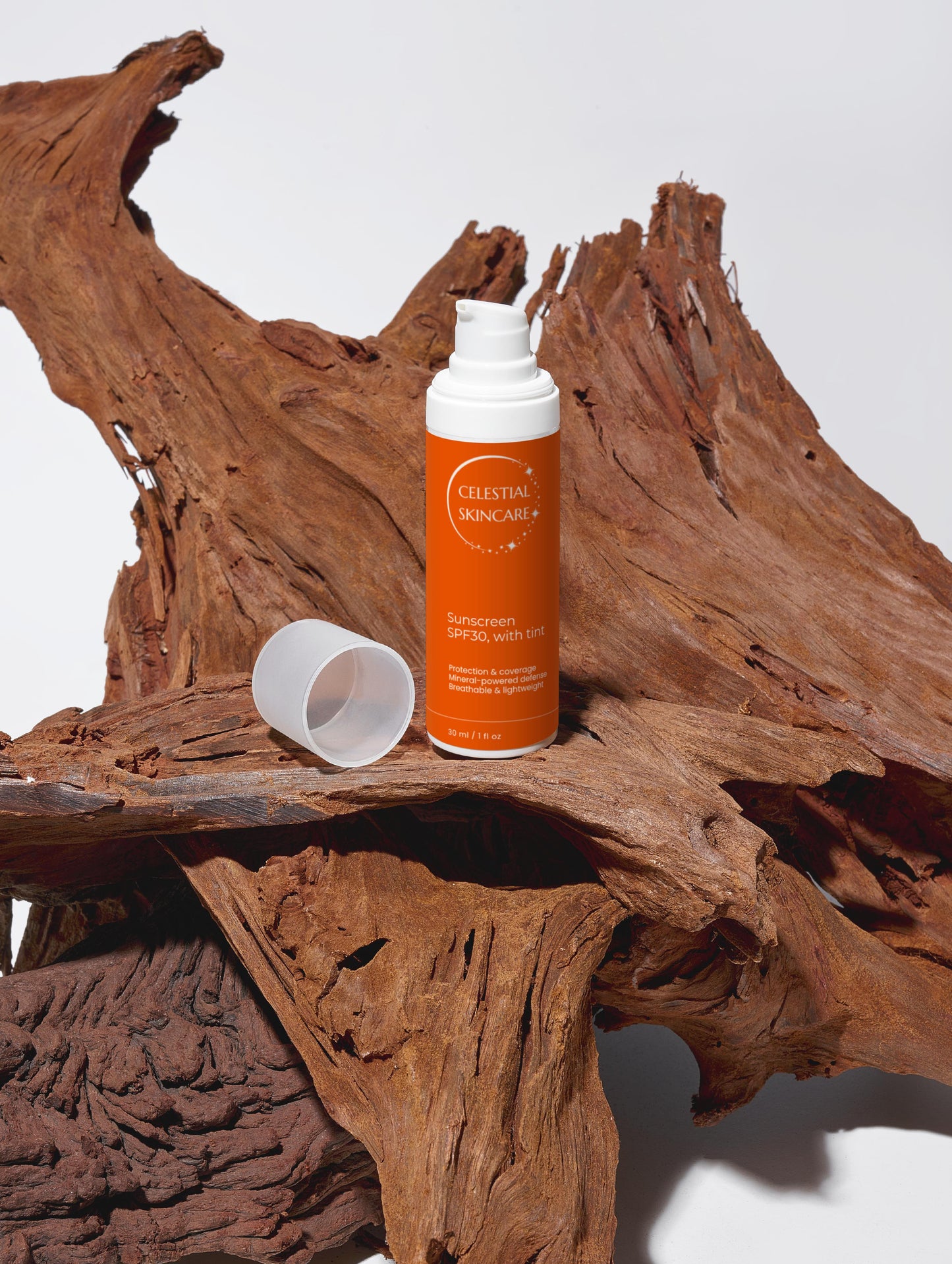 Mineral Sunscreen SPF30, with tint - Celestial Skincare