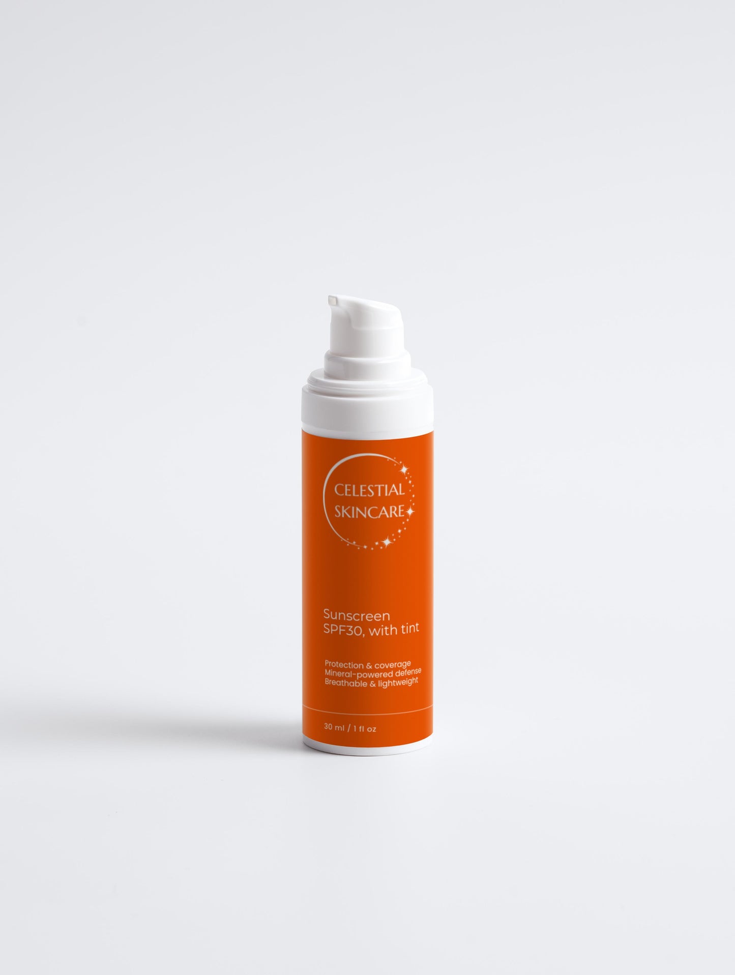 Mineral Sunscreen SPF30, with tint - Celestial Skincare